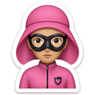 squid game pink character  sticker