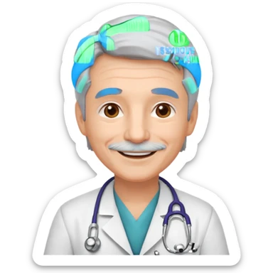 make an experienced doctor emoji  sticker