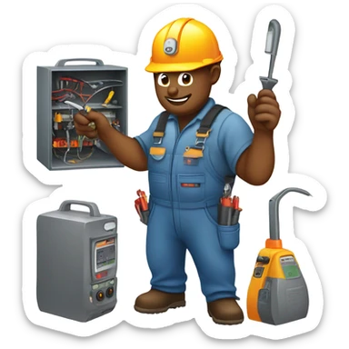 Furnace repair technician  sticker