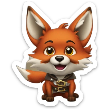 Foxy the pirate sticker