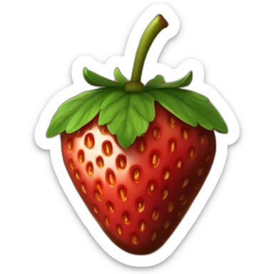 Strawberry dipped in chocolate sticker