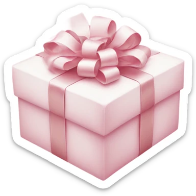 Light pink Christmas gifts under a white Christmas tree  sticker