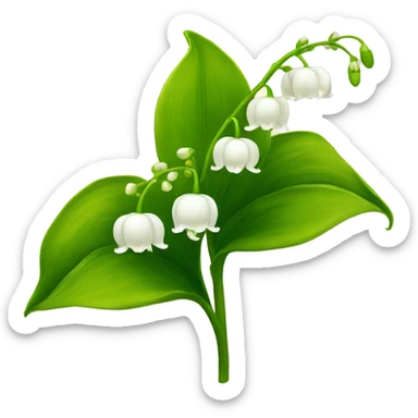 American lily of the valley sticker