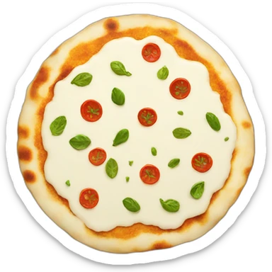 White colored Uttapam south indian dish sticker