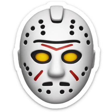 Jason mask sticker