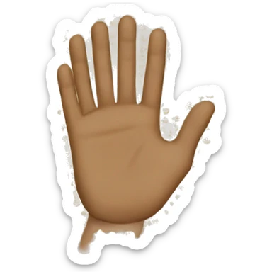 Un emoji content qui se tient la tête avec les mains sticker