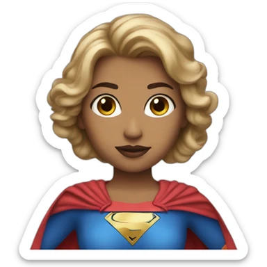 Superwoman fair skin sticker