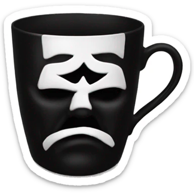 King diamond in a black tea cup sticker