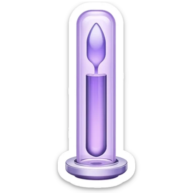 aesthetically pleasing cuvette in lavender color sticker
