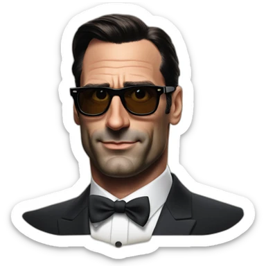 mad-men-don-draper-jon-hamm-portrait-sunglasses sticker