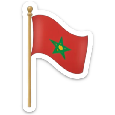 Le drapeau du Maroc avec un cœur autour sticker