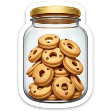 ring cookies in jar sticker