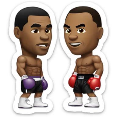 Mike Tyson vs Muhammad ali sticker