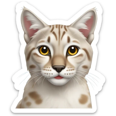 Lynx point cat sticker
