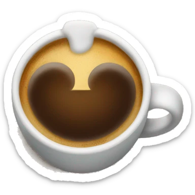Cup of espresso flirting  sticker