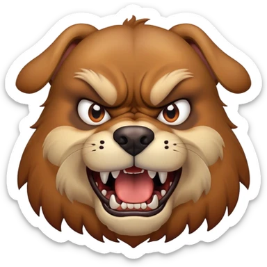 Dog pissed off sticker