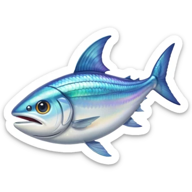 waving mackerel sticker