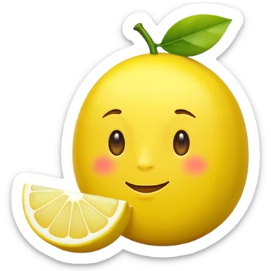 a mirrored 🍋 sticker