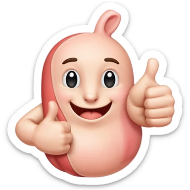 I want a thumbs up with a smaller thumbs up in the bottom right corner sticker