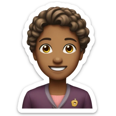 Anya Tailor Joy with a smile sticker