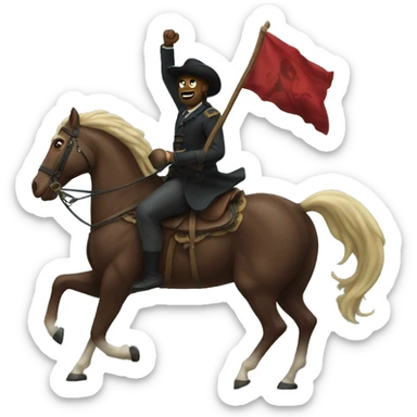 I want a kraken riding a horse sticker