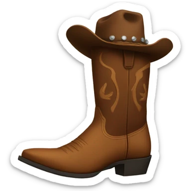 Cowboy boots sticker