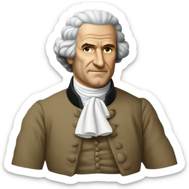Jean-Jacques Rousseau, Genevan philosopher sticker