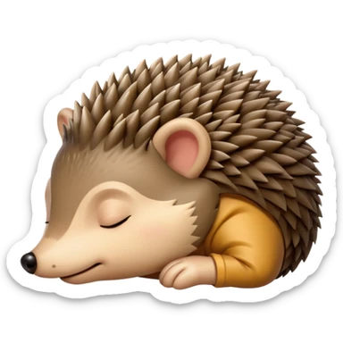 Sleeping Hedgehog sticker