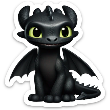 How to train your dragon toothless sticker