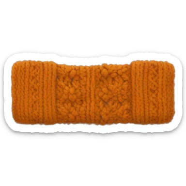 Knitted scarf sticker
