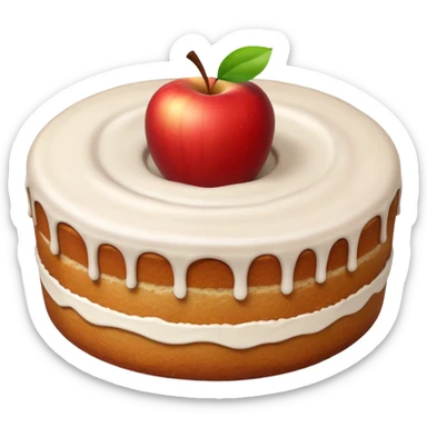 An aesthetic Apple cake 🍎🎂 sticker