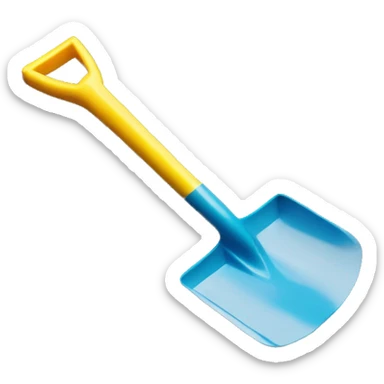 Plastic Kids shovel in Sandbox  sticker