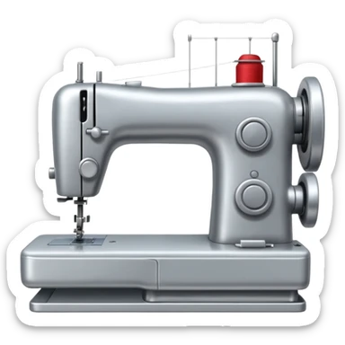 A sewing machine sticker
