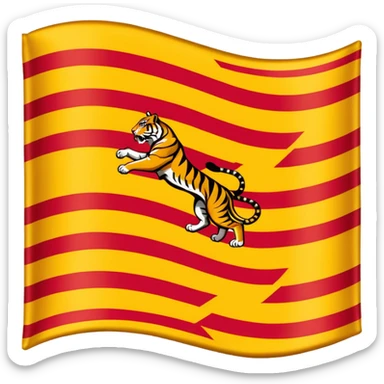 Tamil eelam libration tigers flag sticker