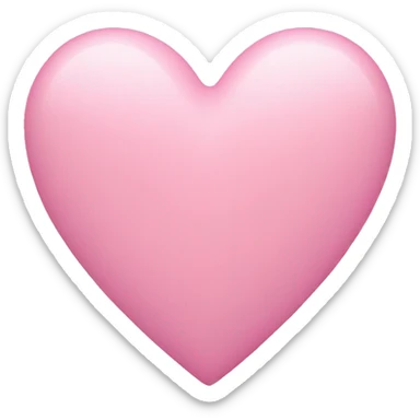 Pink pastel heart sticker