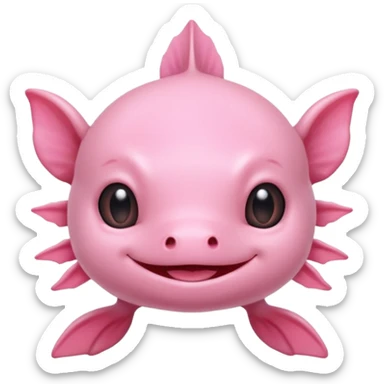 cute axolotl sticker
