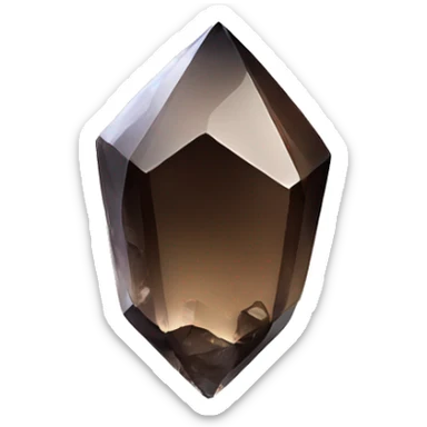 Smokey Quartz Crystal sticker