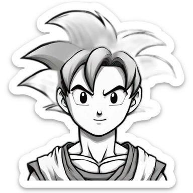 Goku manga sticker
