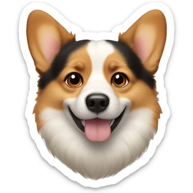 Corgi dog fluffy  sticker