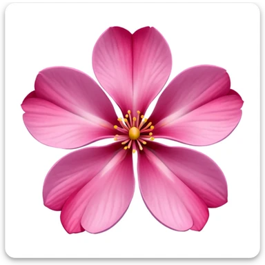 sakura flower with velvet texture sticker