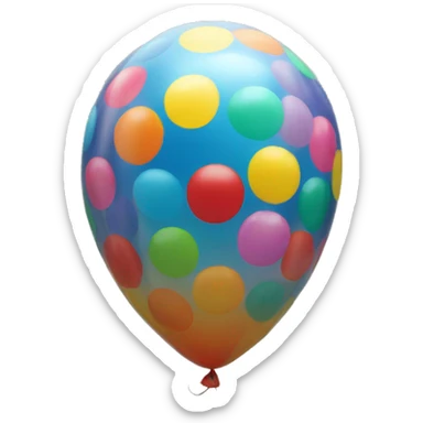 helium 13 baloon sticker
