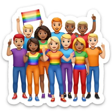 pride charcters sticker