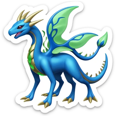 Cresselia-Zygarde-Electrike-Fakémon-fusion, full body sticker