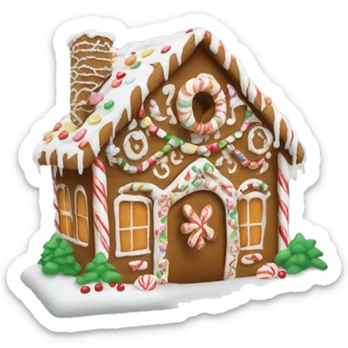 gingerbread house sticker
