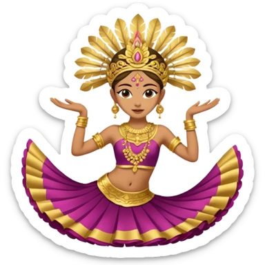 danseuse balinaise sticker