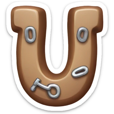 horseshoe magnet sticker