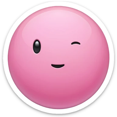 pink planet sticker