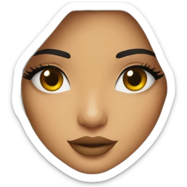 Kylie Jenner wearing a lion sticker