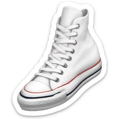 High top platform fully white converse sticker