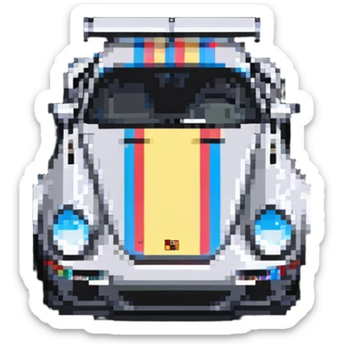 porsche sports car sticker